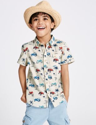 Pure Cotton All Over Print Shirt &#40;3 Months - 5 Years&#41;
